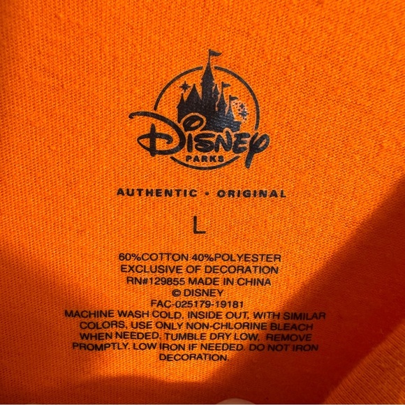 Disney Parks youth L Halloween tee, flip sequins, Mickey pumpkin, fall - Picture 5 of 6